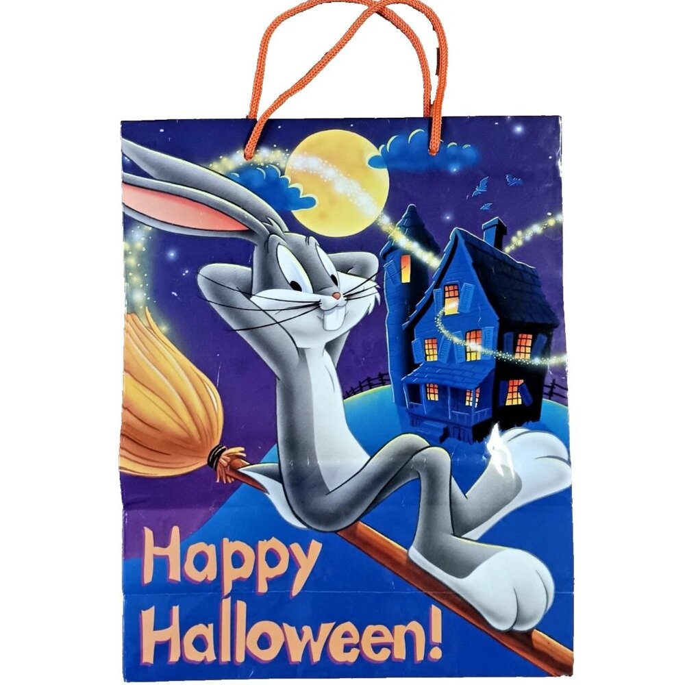 Vintage Bugs Bunny Looney Tunes Halloween Trick Or Treat Bag 90s